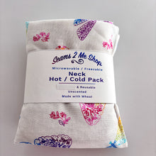 Load image into Gallery viewer, Neck Hot Pack / Cold Pack - Large - Butterflies - Unscented