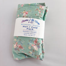 Load image into Gallery viewer, Hot Pack / Cold Pack - Medium - Green Floral - Lavender Scented