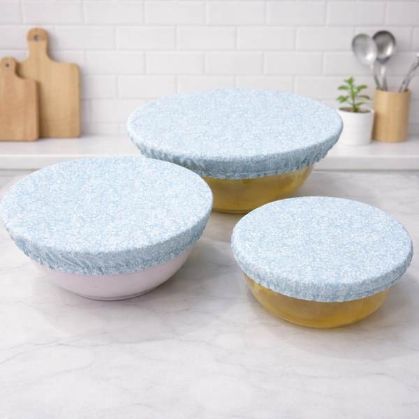 Reusable Cotton Bowl Covers – Set of 3 (XL, Large, Medium) - Ditsy Floral