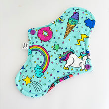 Load image into Gallery viewer, Premium Wrap Cloth Sanitary Pad (with Zorb®) -  9.5&quot; - Candy Mania - Moderate