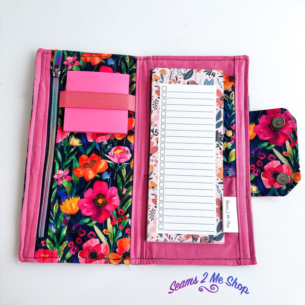 Take note organiser - bright floral