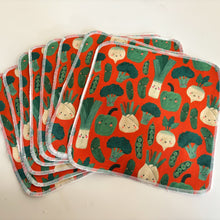 Load image into Gallery viewer, Reusable Kitchen Towels (Pack of 8) - Cute Veggies
