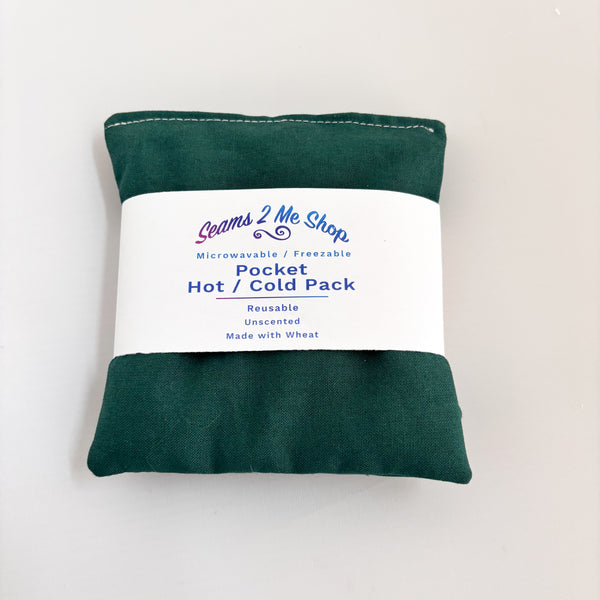 Pocket Warmers Hot Pack / Cold Packs - Small - Green - Unscented