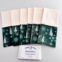 Load image into Gallery viewer, Christmas Themed Cutlery Holders (Pack of 6) - Christmas Trees
