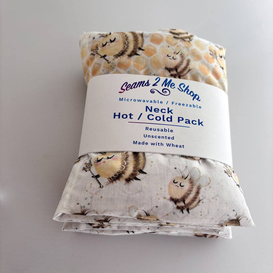 Neck Hot Pack / Cold Pack - Large - Queen Bee - Unscented
