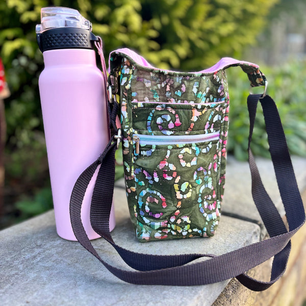 H20 - Water Bottle Sling Bag - Batik