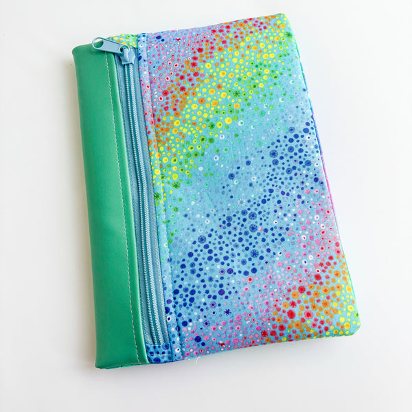 Fabric Notebook Cover A5 -  Colour Splash
