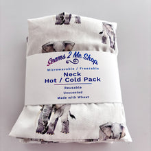 Load image into Gallery viewer, Neck Hot Pack / Cold Pack - Large - Elephants - Unscented