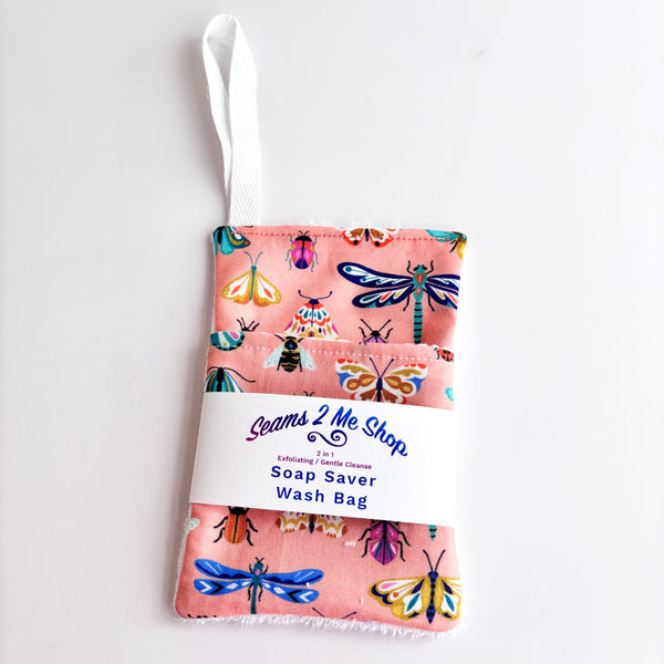 2 in 1 Exfoliating Soap Saver - Butterflies