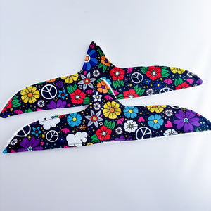 Under Boob Sweat Busters / Bra Liners (Pack of 2) 18” Peace Signs - Perfectly Imperfect