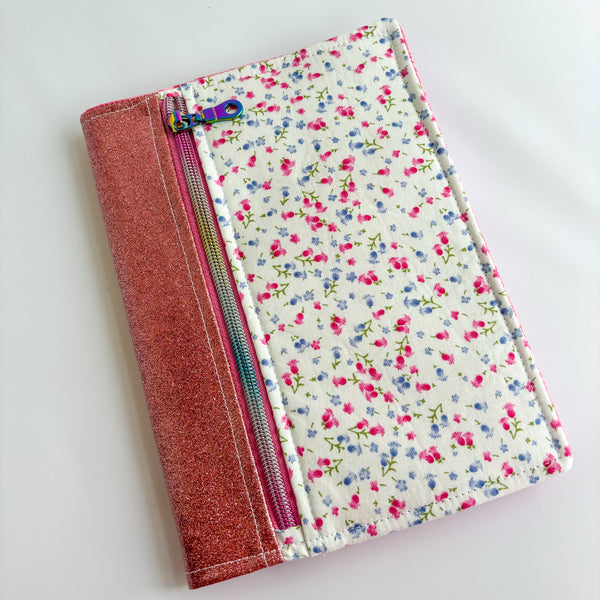 Fabric Notebook Cover A5 -  floral