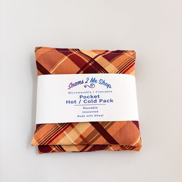 Pocket Warmers Hot Pack / Cold Packs - Small - Tartan Pattern - Unscented
