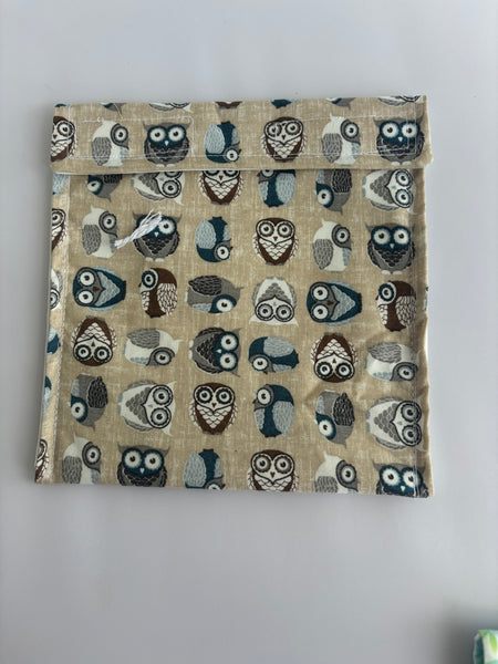 Snack Bag -  Medium - Owls