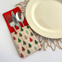 Load image into Gallery viewer, Christmas Themed Cutlery Holders (Pack of 6) - Trees