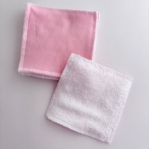 Reusable Makeup Remover Wipes (Pack of 7) -  Pink