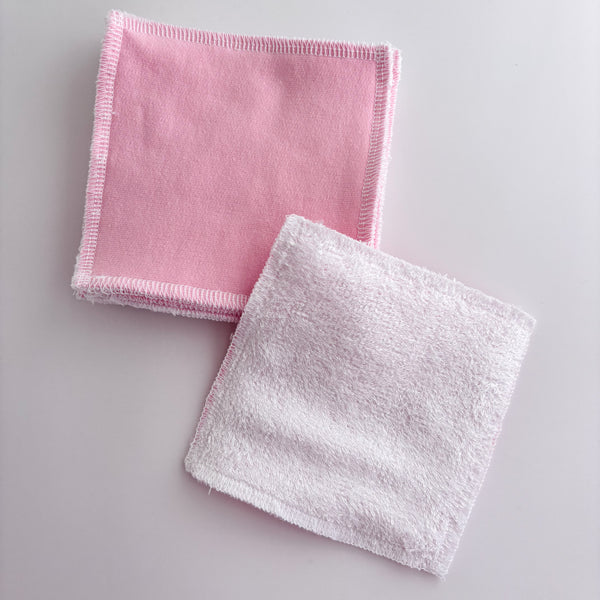 Reusable Makeup Remover Wipes (Pack of 7) -  Pink