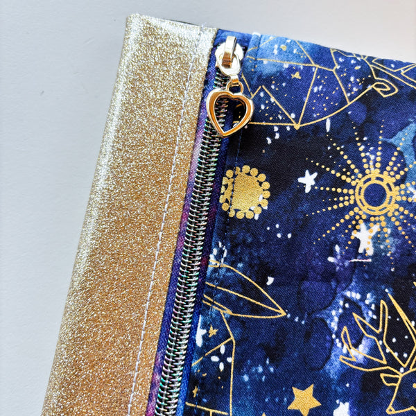 Fabric Notebook Cover A5 -  Constellations