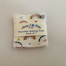 Load image into Gallery viewer, Reusable Makeup Remover Wipes (Pack of 7) -  Rainbows