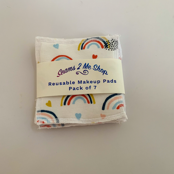 Reusable Makeup Remover Wipes (Pack of 7) -  Rainbows