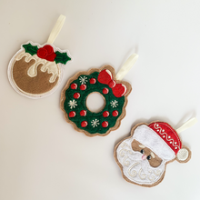 Load image into Gallery viewer, Felt Christmas Decorations Set of 3 - Seams 2 Me Shop
