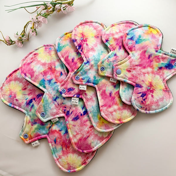 Premium Cloth Sanitary Pad (with Zorb®) - Tie Dye - Seams 2 Me Shop