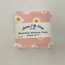 Load image into Gallery viewer, Reusable Makeup Remover Wipes (Pack of 7) -  Eggs - Seams 2 Me Shop
